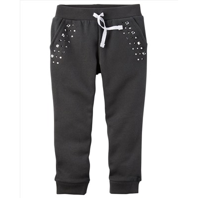 Fleece Embellished Joggers