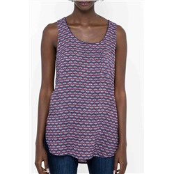 Top Azul marino y rosa