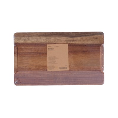 Доска разделочная, 34х20 см, прямоугольная, дерево, Timber, 63426