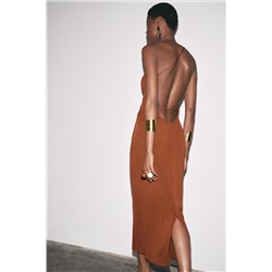 KNIT DRESS WITH CUT OUT DETAIL