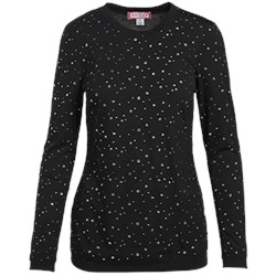 koi Scrubs Limited Edition Audrina Black/Hologram Silver Tee
