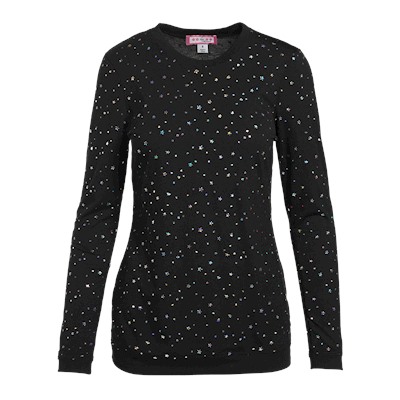koi Scrubs Limited Edition Audrina Black/Hologram Silver Tee