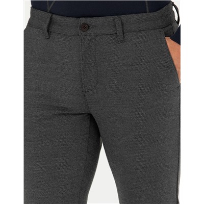 Gri Slim Fit Kanvas Pantolon