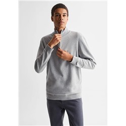 Jersey cuello perkins cremallera -  Niño | MANGO OUTLET España