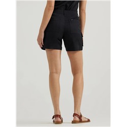 Ultra Lux Comfort Flex-To-Go Relaxed Cargo Short:Black:8:M
