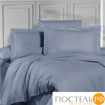 Постельное белье "Карвен" Stripe Satin 1.5 спальн. N 162-SS 014 indigo/индиго