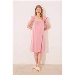 Camisón "maternity" algodón rosa