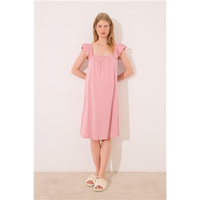 Camisón "maternity" algodón rosa