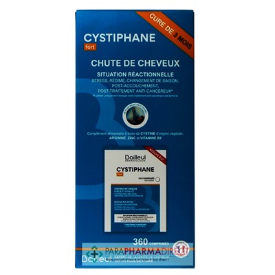 Bailleul Cystiphane Fort - Cheveux & Ongles - LOT de 3x120 ComprimésLot  × 3