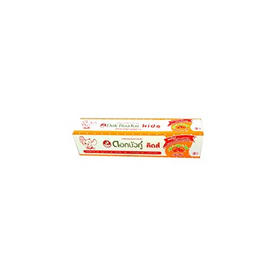 Зубная паста для детей старше 3 лет Dok Bua Ku со вкусом апельсина от Twin Lotus 35 гр / Twin Lotus Dok Bua Ku Kids Herbal Toothpaste Orange flavour 35g
