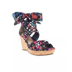 IMPO Women's Omyra Ankle Wrap Wedge Sandals