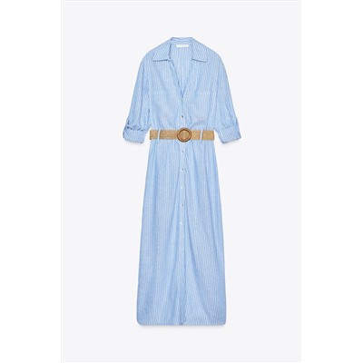 MIDI DRESS WITH BELT