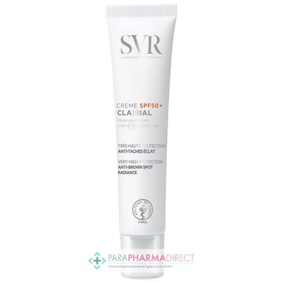 SVR CLAIRIAL CREME SPF50+ - Très Haute Protection, Anti-Tâches Eclat 50 ml