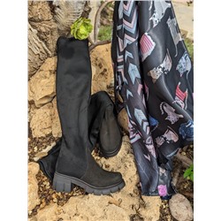Ab.Zapatos Botas-medias 22 Negro+Gatos (120)-4 АКЦИЯ