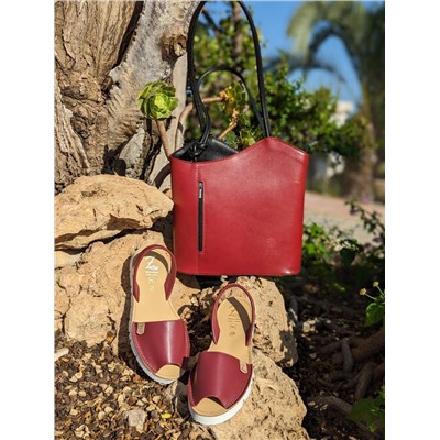 AB.Zapatos · 3202 · Granate+PELLE MOCHILA NAPA ROJO-N АКЦИЯ