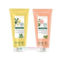 Klorane Cupuaçu Crème Douche Nutritive Fleur de Frangipanier + Crème Douche Nutritive Lait de Rose 2x200mlLot  × 2