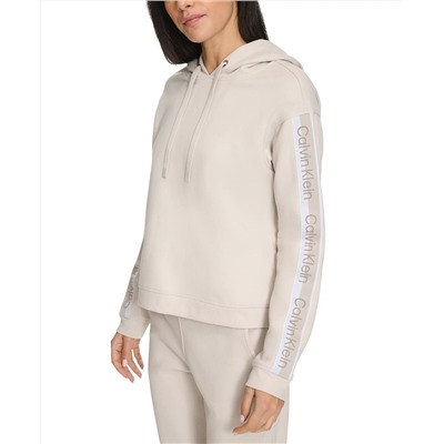 Calvin Klein Women's Logo Stripe Pullover Hoodie