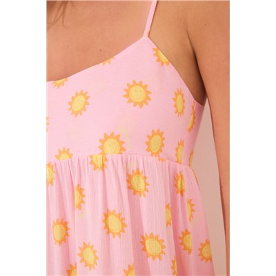 Camisón corto tirantes viscosa soles
