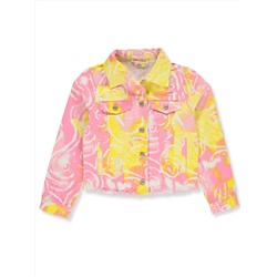 CHILLIPOP GIRLS' TIE-DYE SWIRL DENIM JACKET