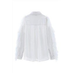 Camisa avolantada Blanco