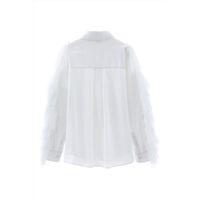 Camisa avolantada Blanco