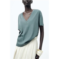 MINIMALIST MERCERISED THREAD T-SHIRT