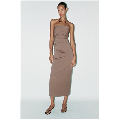 JEWEL COLLAR MIDI DRESS