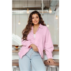 Trendyol Curve Pudra Boyfriend Dokuma Gömlek TBBSS22GO0323