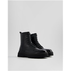 Men's track sole lace-up ankle boots