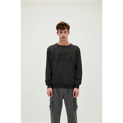 Bad Bear Crewneck Antrasit Baskılı Erkek Sweatshirt 20.02.12.011