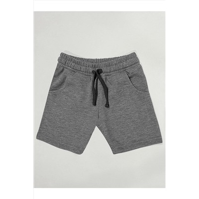 Denokids Basic Erkek Çocuk Gri Şort CFF-22Y2-067