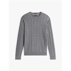 Cable Knit Crewneck Sweater