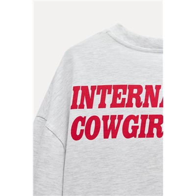 T-SHIRT WITH SLOGAN