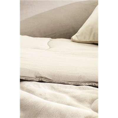 Kaira Tek Kişilik Comforter Set - Bej