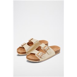Sandalias destalonadas Dorado