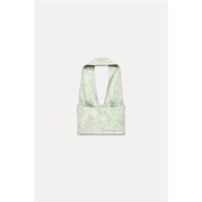 HEAVY COTTON TIE-DYE CROP TOP