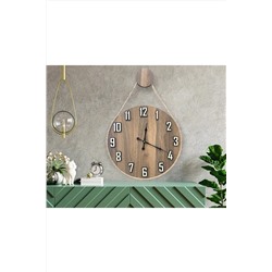 hayalevimahsap Premium Halatlı Dekoratif Ahşap Duvar Saat,duvar Saati,ahşap Saat,saat,wall Clock premiumhalatlı