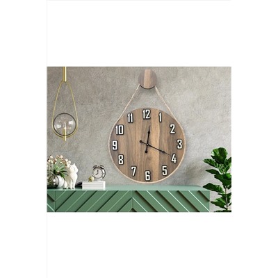 hayalevimahsap Premium Halatlı Dekoratif Ahşap Duvar Saat,duvar Saati,ahşap Saat,saat,wall Clock premiumhalatlı