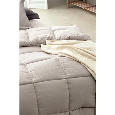 Mona Çift Kişilik Comforter Set - Taş