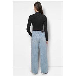 RIBBED MOCK NECK BODYSUIT