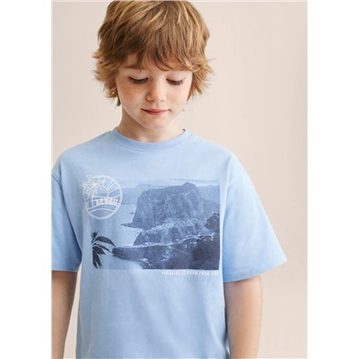 Camiseta estampada algodón -  Niño | MANGO OUTLET España
