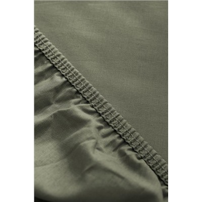 Manon King Size %100 Pamuk Ranforce Lastikli Çarşaf - Yeşil