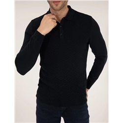 Lacivert Slim Fit Kazak