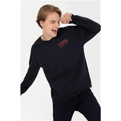 Erkek Lacivert Bisiklet Yaka Sweatshirt