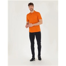 Kahverengi Regular Fit Polo Yaka Merserize Tişört
