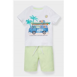 Set - Kurzarmshirt und Shorts - Bio-Baumwolle