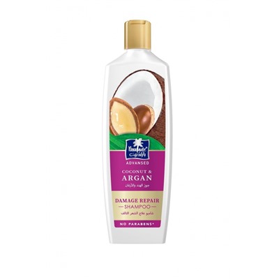 PARACHUTE Advansed Coconut &amp; Argan shampoo Восстанавливающий шампунь с кокосом и аргановым маслом для сухих и поврежденных волос 340мл