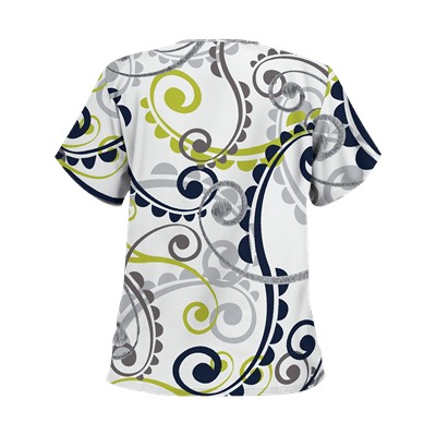 UA Cartwheels Giddy Green Scrub Top