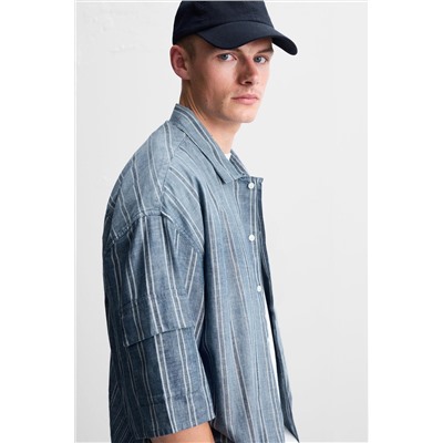 CAMISA RAYAS BOLSILLOS