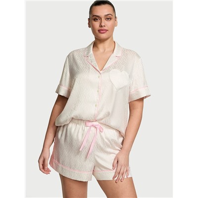 Victoria's Secret Glazed Satin Short Pajama Set